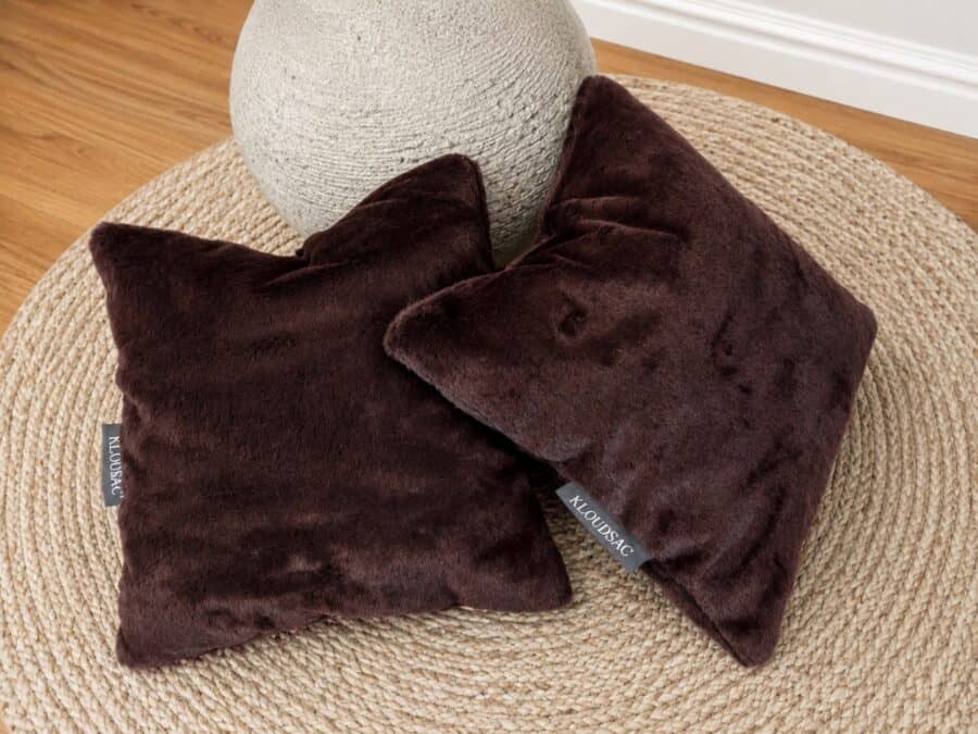 Divine Brown Faux Fur Cushion