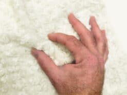 Polar Faux Fur close up  - hand